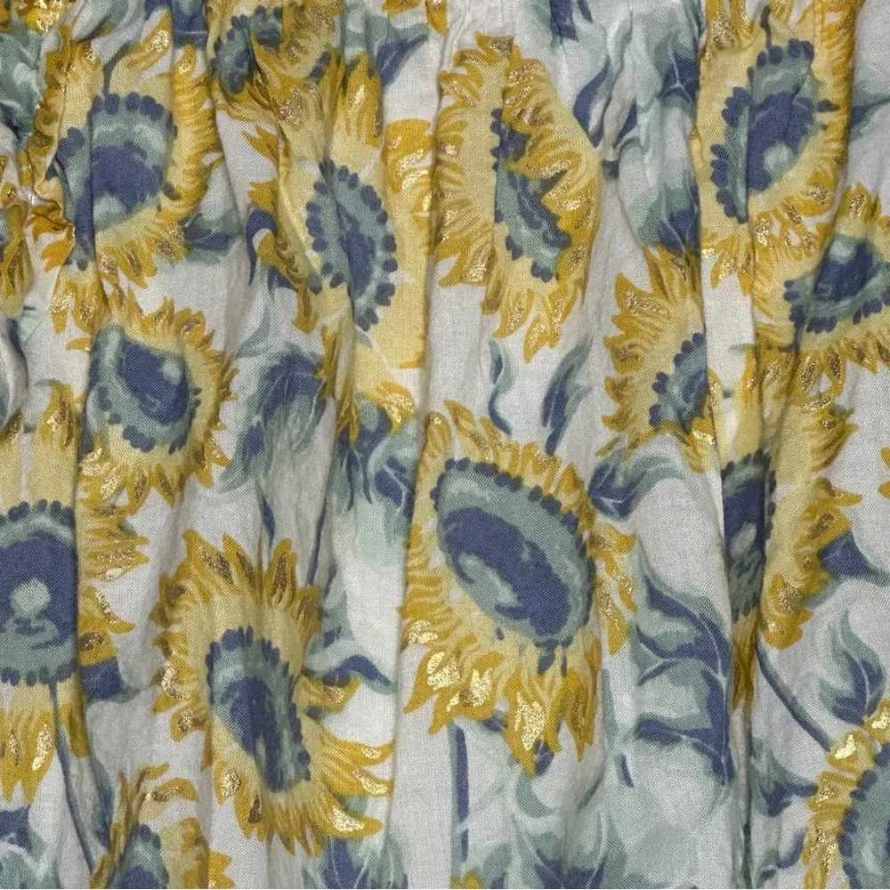 Tommy Bahama‎ Girls 3T Sunflower Dress Yellow Blue White Ruffle Summer floral